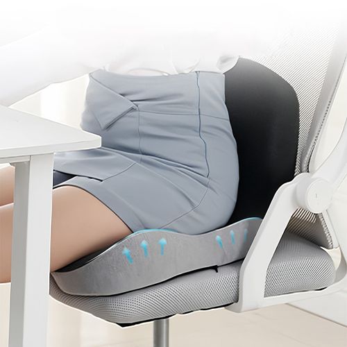 Customizable Orthopedic Office Chair Support Hip Pad Lumbar Support Pillow Set Memory Foam Coccyx Pain Car Seat Cushion