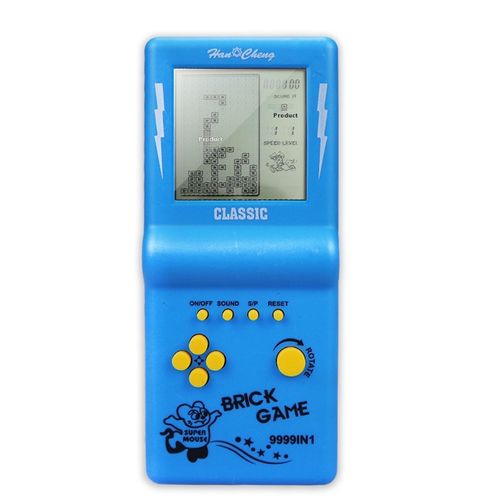 Classic handheld game console building block game children's game console toy with music playback retro children's entertainment game console