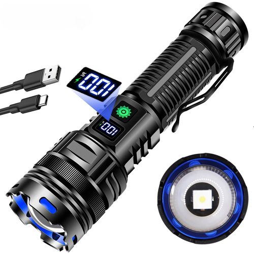 Aluminum Alloy Tactical Flashlight Lumen Waterproof 4 Modes Flashlight Hiking Emergency Lighting Flashlight