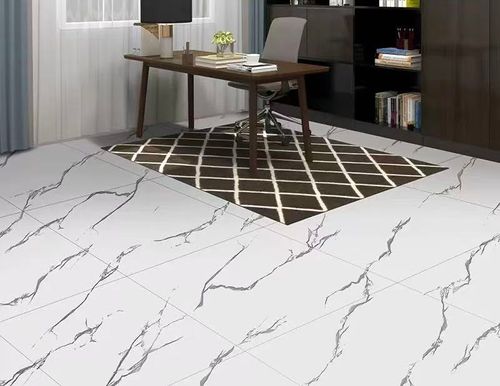 Self-adhesive floor tiles
