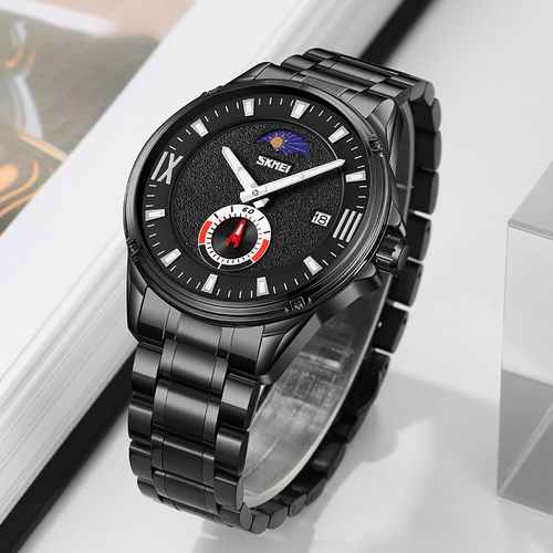 Men's Moon Phase Waterproof Watch
