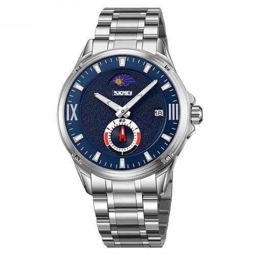 Men's Moon Phase Waterproof Watch