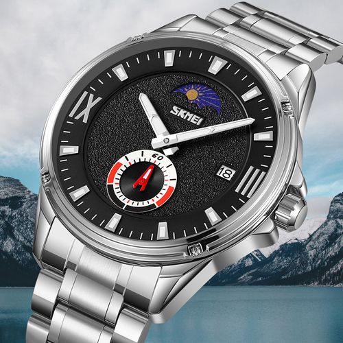 Men's Moon Phase Waterproof Watch
