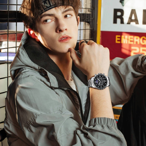 Men's stylish business chronograph watch