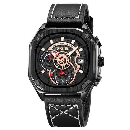 Men's Vintage Genuine Leather Waterproof Watch
