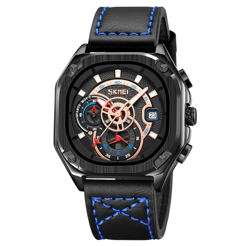 Men's Vintage Genuine Leather Waterproof Watch