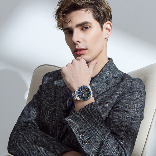 Men's stylish business chronograph watch