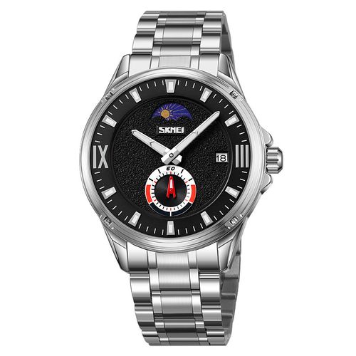Men's Moon Phase Waterproof Watch