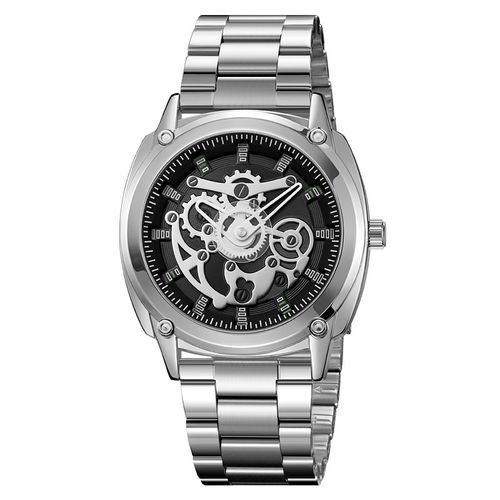 Men's mechanical style waterproof watch