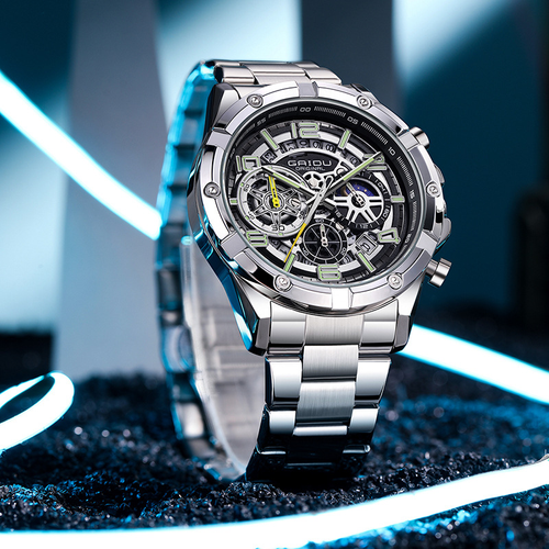 Men's business hollow luminous watch
