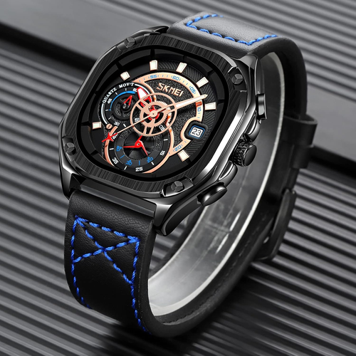 Men's Vintage Genuine Leather Waterproof Watch