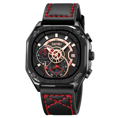 Men's Vintage Genuine Leather Waterproof Watch
