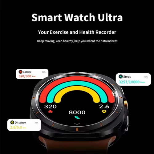 ⌚️Montre Intelligente Pro | Appels Indépendants + SOS Urgence | Résistant 5ATM | 10 Jours d'Autonomie