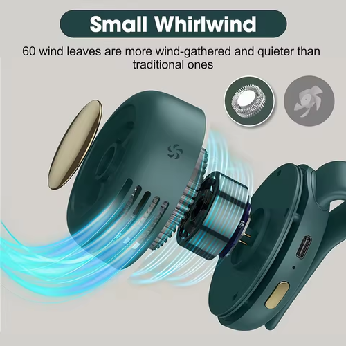 🌀 Le Ventilateur Essentiel du Bénin ! Réchargeable, Sans Pales & Portable