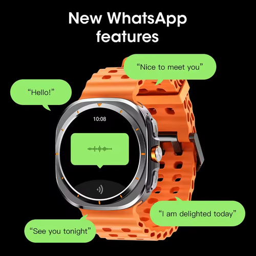 ⌚️Montre Intelligente Pro | Appels Indépendants + SOS Urgence | Résistant 5ATM | 10 Jours d'Autonomie