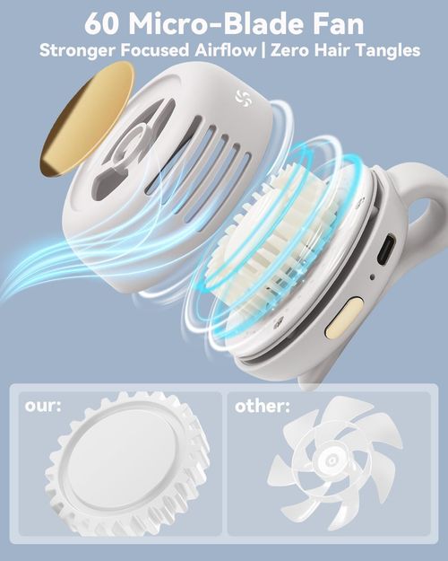 🌀 Le Ventilateur Essentiel du Bénin ! Réchargeable, Sans Pales & Portable