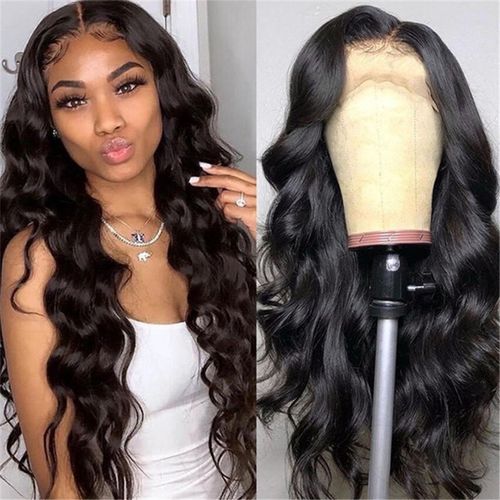 Gorgeous Long Wavy Black Lace Front Wig - Effortless Glam for Stylish Girls