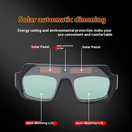 Pro Welder Goggles: Solar Dimming, 0.1ms Quick - Change, Anti - Glare & Comfort