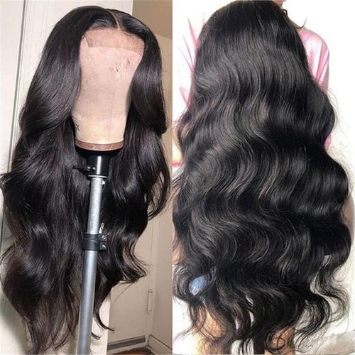 Gorgeous Long Wavy Black Lace Front Wig - Effortless Glam for Stylish Girls