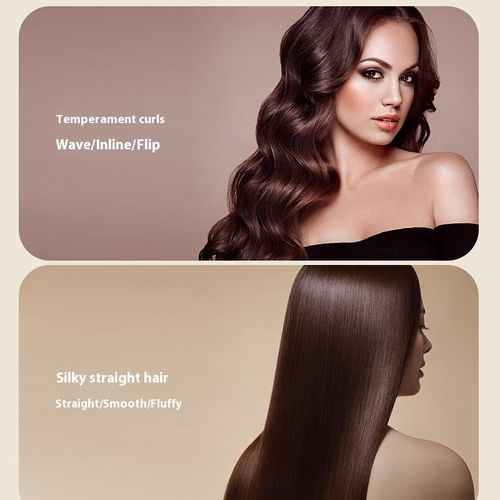 Ceramic - Coated Hair Styler: Straight & Curl, Even Heat Distribution