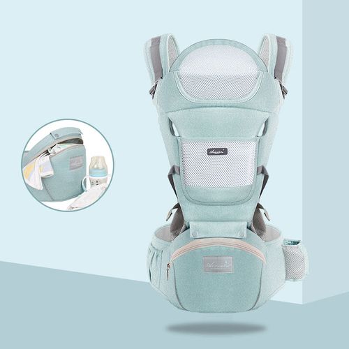 ergonomic kangaroo sling with hip seat for newborns