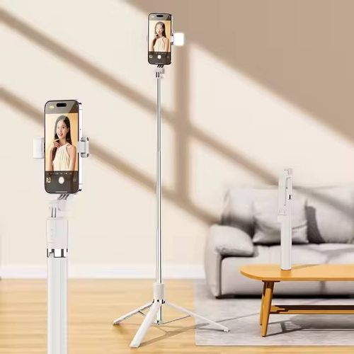 Multifunctional Selfie Stick: Fill Light, Tripod Mode & Telescopic Design