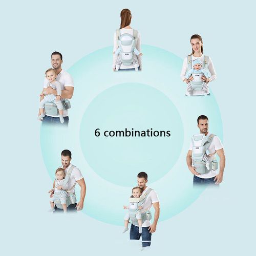 ergonomic kangaroo sling with hip seat for newborns