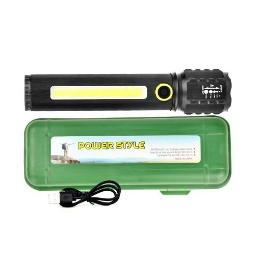 Multifunctional Waterproof Flashlight: P50 Lamp, USB Recharge & Rain - Resistant