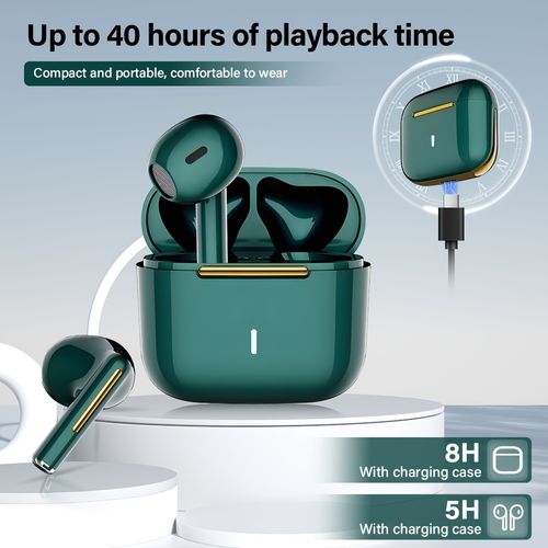 Os Fones de Ouvido J18 são incríveis! TWS, som verdadeiramente estéreo, intra-auricular esportivo, com redução de ruído e autonomia extraordinária. Ideais para atividades esportivas, oferecem uma experiência sonora incomparável.