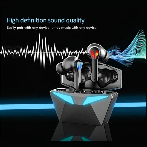 Os Fones de Ouvido Yugao são incríveis! Estilo intra-auricular preto, som estéreo, tempo de espera prolongado. Perfeitos para jogos eletrônicos, com conexão Bluetooth wireless. Ideal para gamers que buscam a melhor experiência.