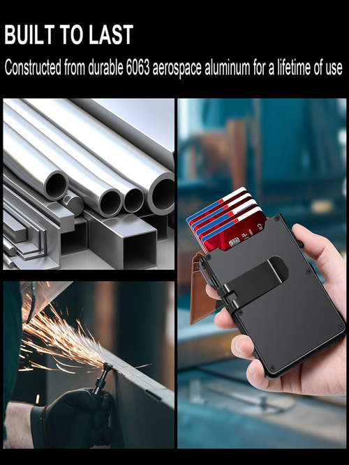 One-Touch RFID Pop-Up Wallet for Men