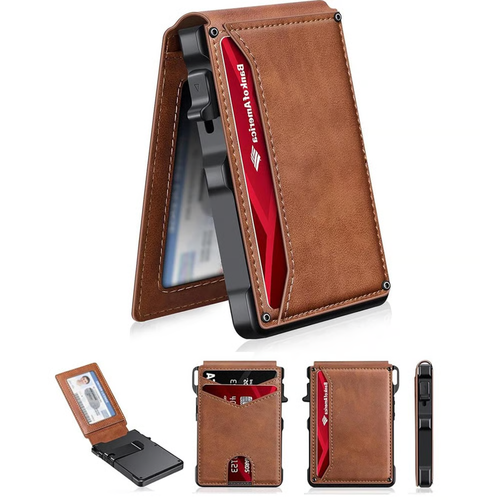 One-Touch RFID Pop-Up Wallet for Men