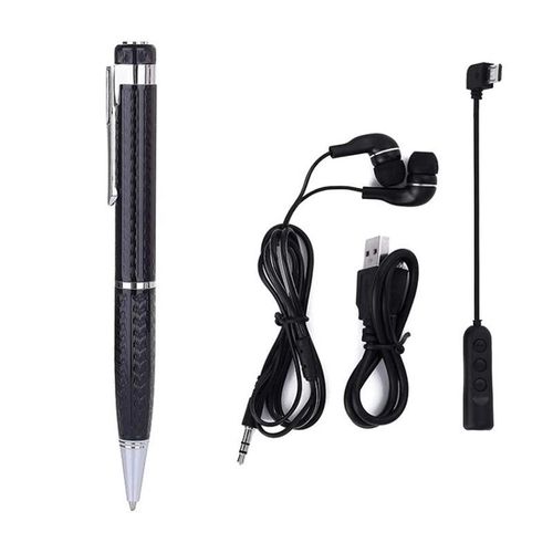 Voice Recorder Pen Professional Audio Sound Recordingactivated long distance U Disk 64GB WAV 192KpbDictaphone Portable Black Writing Refill Can Be ReplacedMetal Durable Micro Card voice changer device Compact Usb Memory Remote Smart digital Silvery