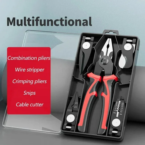 Multifunctional 5-in-1 Interchangeable Head Pliers Tool Set