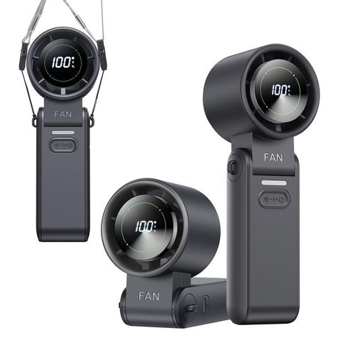 3-in-1 Portable Handheld Turbo Fan-100 Speeds, 13000 RPM, 12Hrs Cooling, Digital Display, 120° Rotation, USB Rechargeable Mini Hand Held Personal Fan for Travel, Indoor desk  fan portable fan fans bunnings industrial fan fan blows cold air Household Items