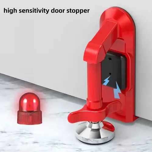 Portable Alarm Door Stopper Door Lock Brace Self-Defense Security Device for Anti Theft