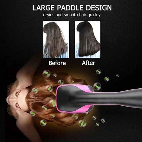 Two-in-one hot air comb, dry and wet curling straightener, negative ion curling iron, hair storage with negative ion effect