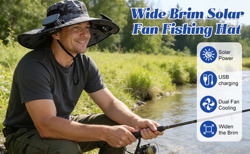Solar Cooling Fan Hat – Beat Summer Heat Outdoors