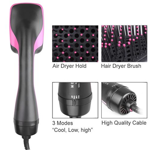 Two-in-one hot air comb, dry and wet curling straightener, negative ion curling iron, hair storage with negative ion effect