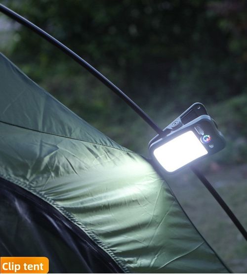 Clasp lamp, solar-powered lighting lamp, garden and courtyard lamp, outdoor wall lamp, portable camping lamp