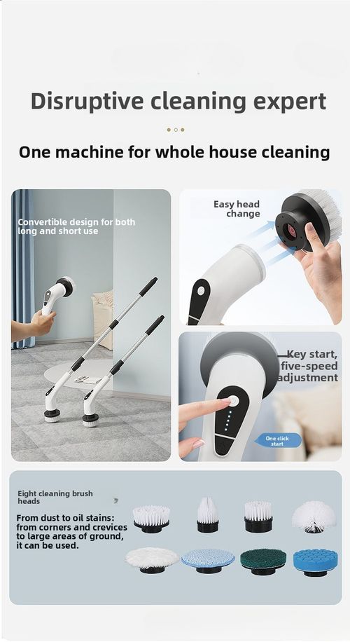 Multifunctional retractable fully electric high-power cleaner