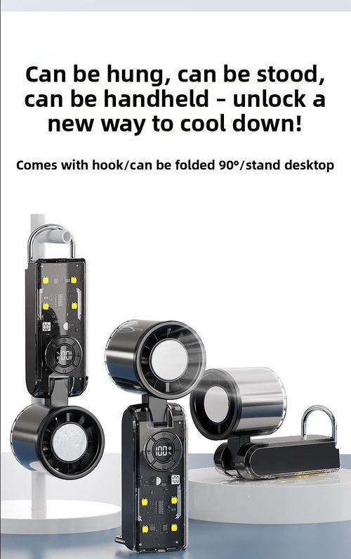 Transparent mech style, high-speed cooling portable fan, bestseller