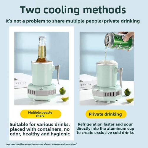 Design moderno, copo de gelo portátil com arrefecimento rápido, cooler de mesa com secagem rápida.