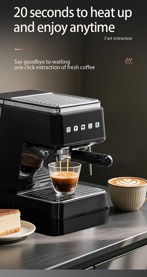 Máquina de café expresso semiautomática italiana