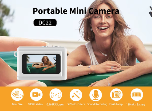 Portable small digital camera that can take photos and high-definition videos