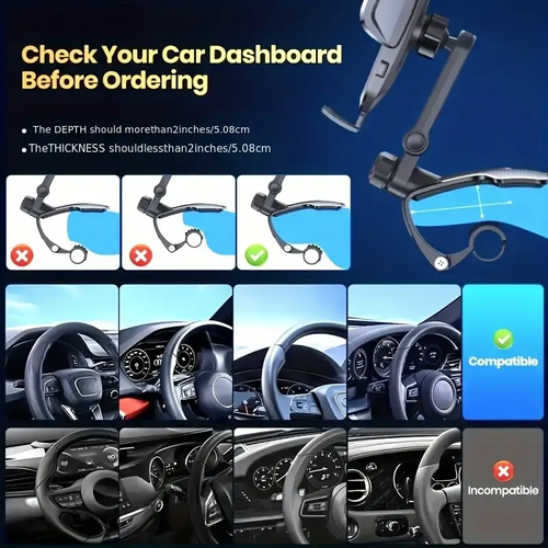 Dashboard phone holder