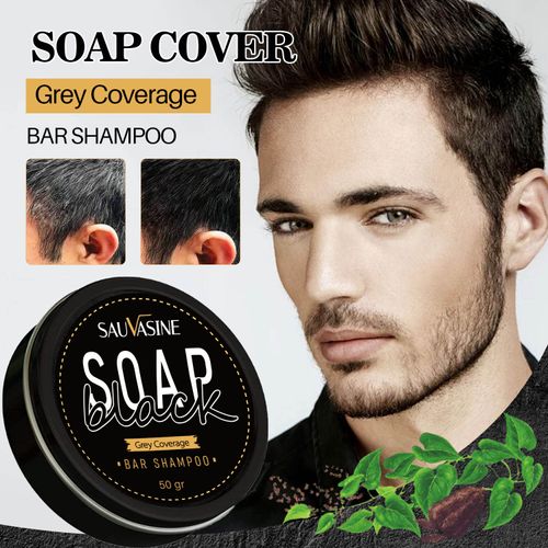 Men's Shampoo Bar for Turning Gray Hair Black