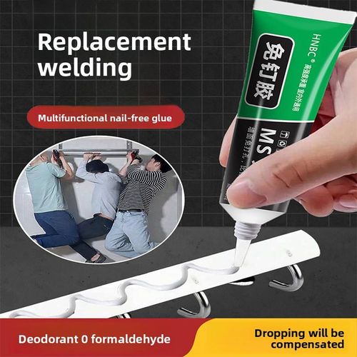 Multifunctional nail-free adhesive for kitchen bathroom wall strong structural glass glue transparent non-porous household sundries
