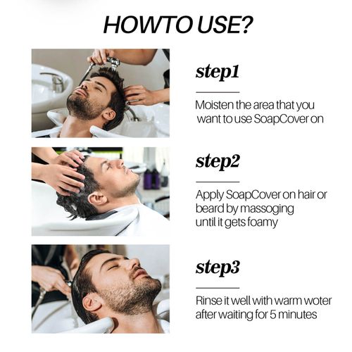 Men's Shampoo Bar for Turning Gray Hair Black