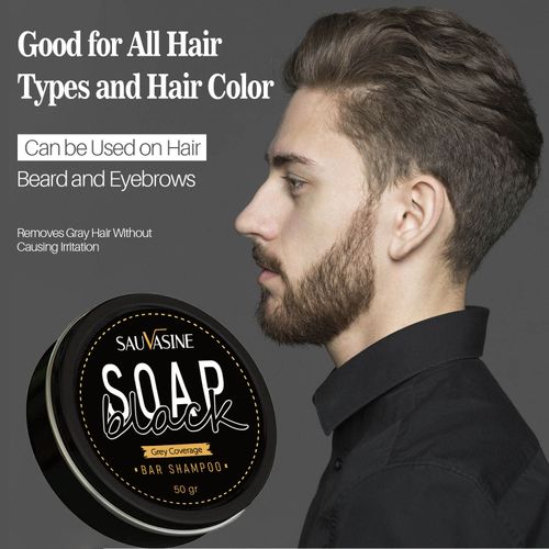 Men's Shampoo Bar for Turning Gray Hair Black